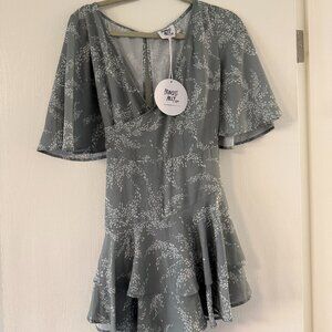 Princess Polly Louie Romper in Sage US 6